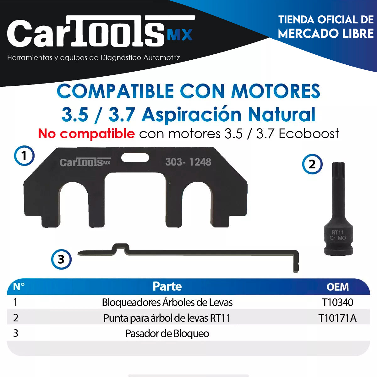 Herramienta Para Sincronizar Motores Ford 3.5 Y 3.7