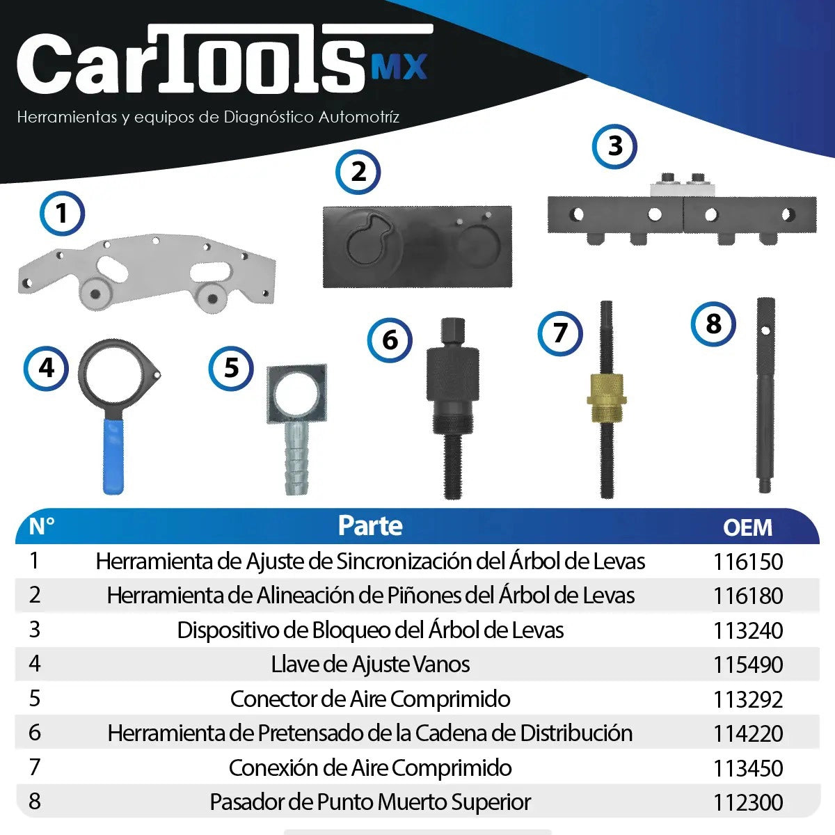 Kit De Sincronización Para Motores Bmw M52, M54, M56