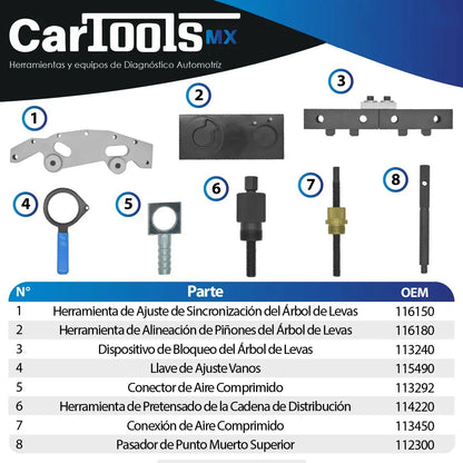 Kit De Sincronización Para Motores Bmw M52, M54, M56