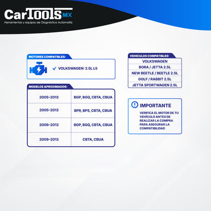 Herramienta Para Sincronizar Motores Vw 2.5 Ltrs Jetta, Bora