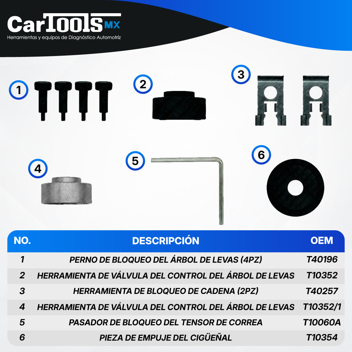 Kit Para Sincronizar Motores Vw/audi/seat 1.8 Y 2.0 Tsi/tfsi SENCILLO