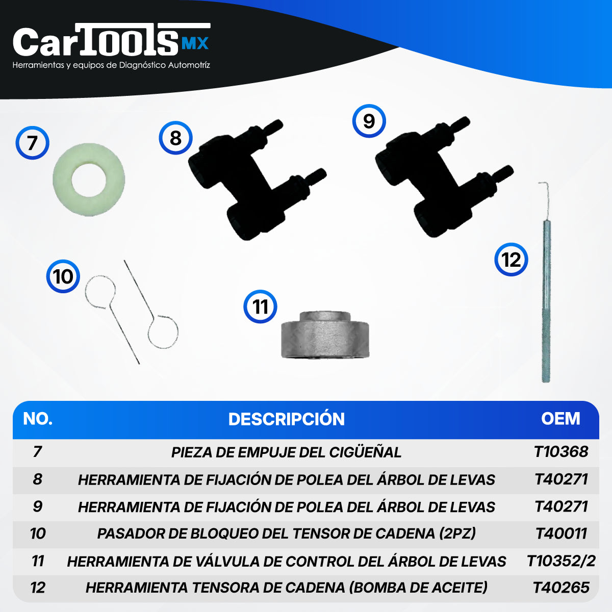 Kit Para Sincronizar Motores Vw/audi/seat 1.8 Y 2.0 Tsi/tfsi SENCILLO