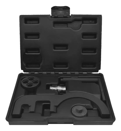 Este Kit Profesional de Sincronización y Puesta a Tiempo para Motores Diésel BMW N47, N47S, N57 y N57S (OEM 118760 / 118740 / 115320 / 113340 / 114320) de CARTOOLS MX es la herramienta indispensable para fijar el árbol de levas, alinear la bomba de alta presión e inmovilizar el cigüeñal en su Punto Muerto Superior (PMS) con exactitud de nivel agencia.