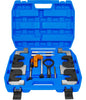 Este Kit Profesional de Sincronización y Puesta a Tiempo para Motores BMW V8 Twin-Turbo S63 y N63 con Valvetronic (OEM 2249117 / 2249140 / 2249144 / 2249159 / 2249162 / 118570 / 119190) de CARTOOLS MX es el utillaje mecánico especializado de alta resistencia indispensable para fijar los árboles de levas en Punto Muerto Superior (TDC/PMS), calibrar el ángulo exacto del VANOS y bloquear el cigüeñal en ambas bancadas con estándar de agencia.