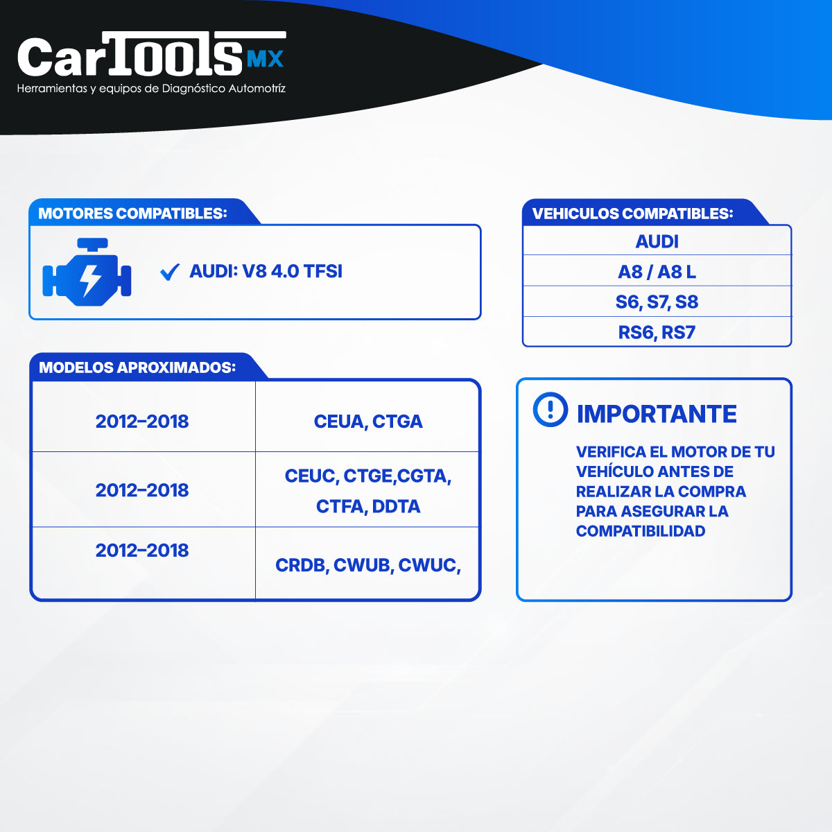 Herramienta Para Sincronizar Motor Vw Y Audi 4.0 Fsi /tfsi