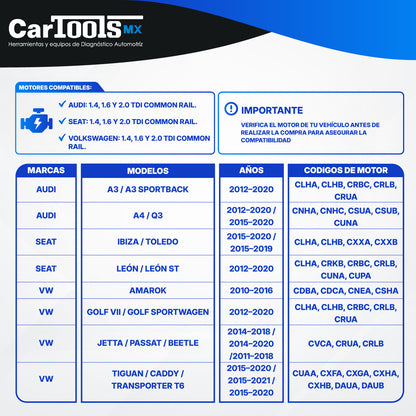 Herramienta Sincronizar Audi Seat Vw Tdi 1.6 2.0 2.5 Diesel