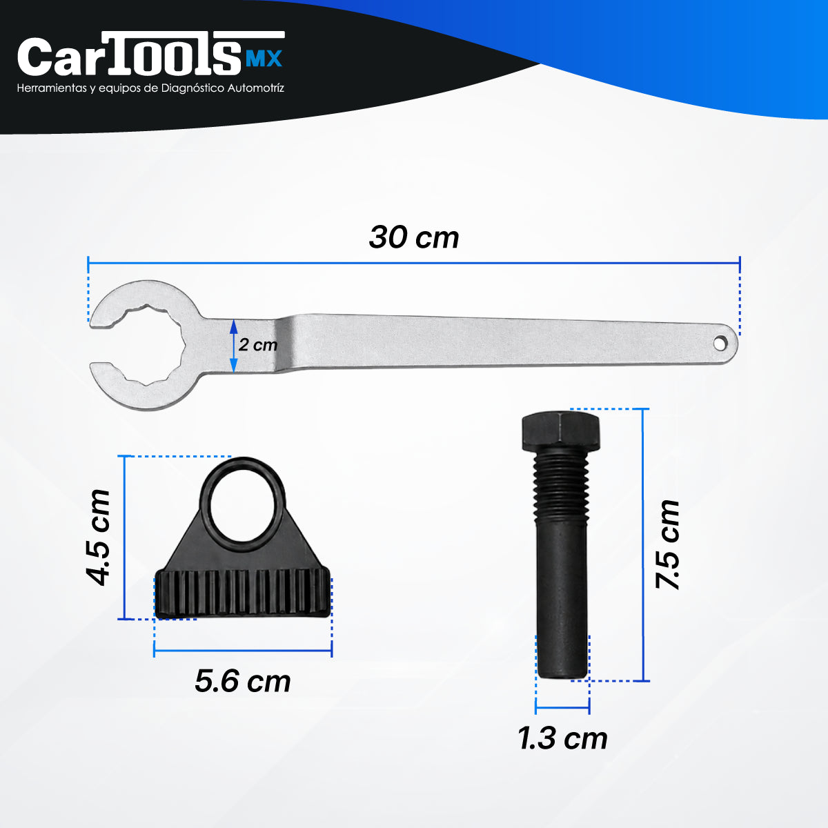 Herramienta Para Sincronizar Motor Vw 1.0, 1.2, 1.4, 1.6 Mpi
(LLAVE SENCILLA)