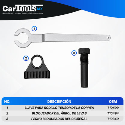 Herramienta Para Sincronizar Motor Vw 1.0, 1.2, 1.4, 1.6 Mpi
(LLAVE SENCILLA)