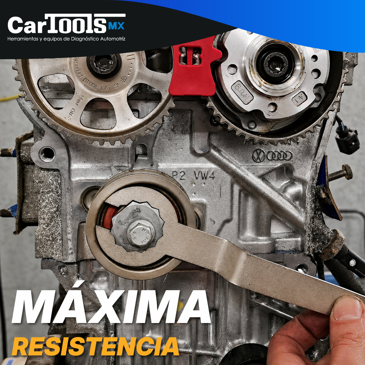 Herramienta Para Sincronizar Motor Vw 1.0, 1.2, 1.4, 1.6 Mpi
(LLAVE SENCILLA)