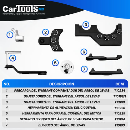 Kit Para Sincronizar Motor Vw T5 Touareg 2.5 4.9 5.0 Tdi