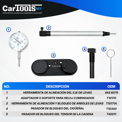 Kit Sincronización Motor Vw Audi T10171 1.4 T 1.6 Fsi