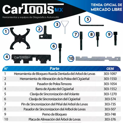 Herramienta Para Sincronizar Ford Focus, Fiesta,figo 1.5/1.6