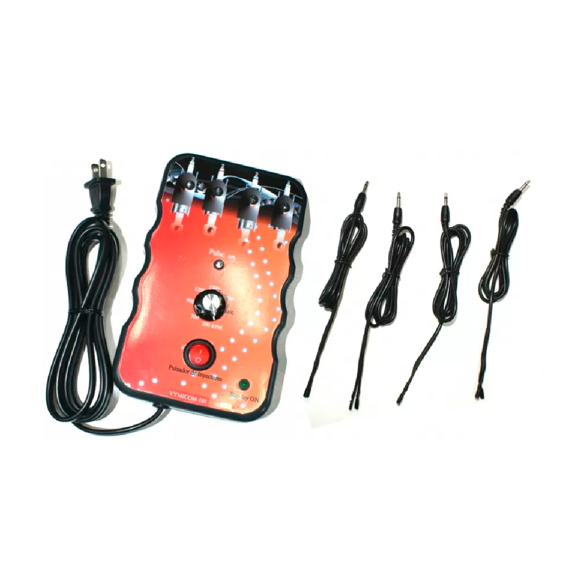Pulsador De 4 Inyectores Con Entrada 110 V Y Ajuste De Rpm