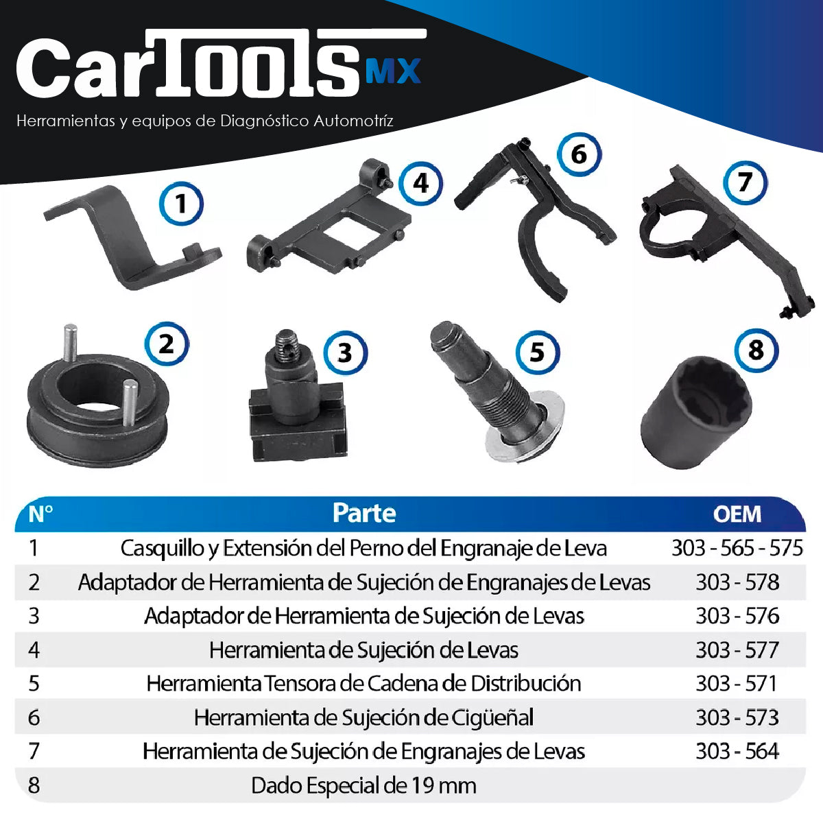 Herramienta Para Sincronizar Motores Ford 4.0 / 12v Sohc.