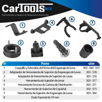 Herramienta Para Sincronizar Motores Ford 4.0 / 12v Sohc.