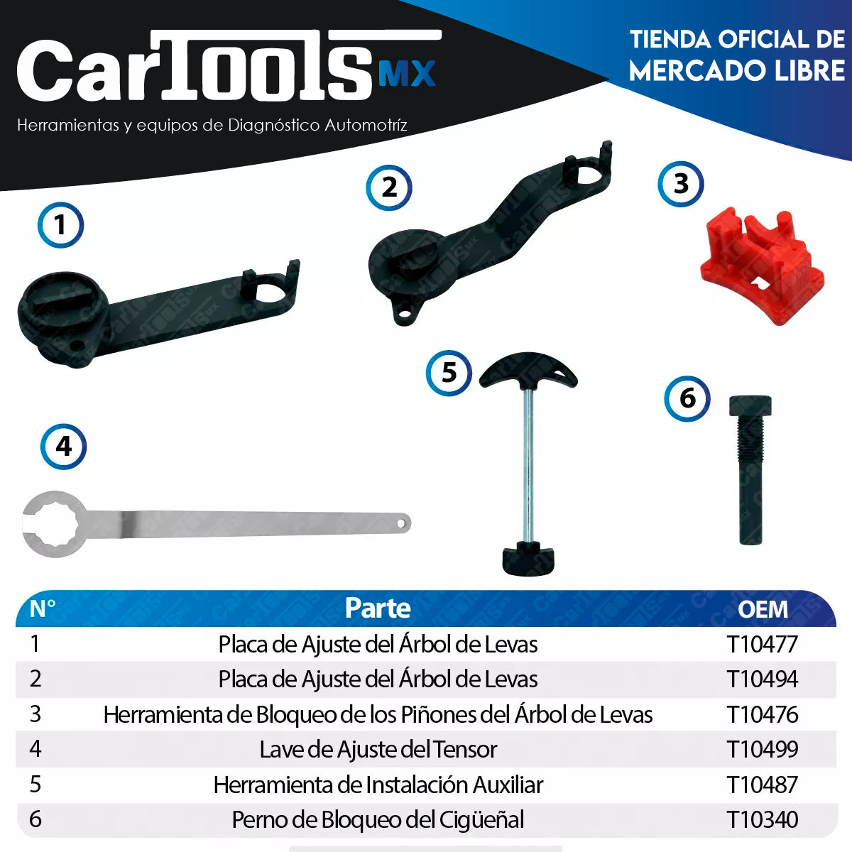 Herramienta Para Sincronizar Motores Vw 1.0, 1.2 Y 1.4 Tsi