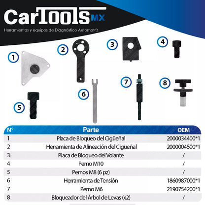 Kit Para Sincronizar Motores Fiat 500, Punto 1.4 Multiair